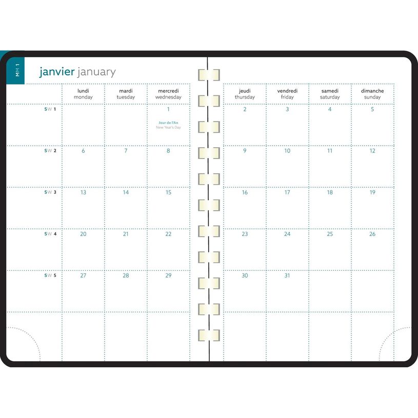 3660942087827-Agenda de poche spiralé 16 mois Joy - 1 semaine sur 2 pages - 10 x 15 cm - lilas - Exacom-P_405228052_3-2