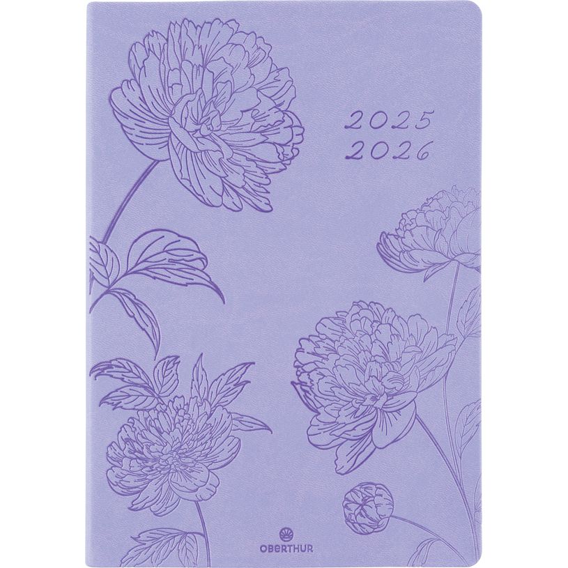3664447197524-Agenda Summerside - 1 semaine sur 2 pages - 17 x 24,5 cm - lilas - Oberthur-P_405230436_1-0