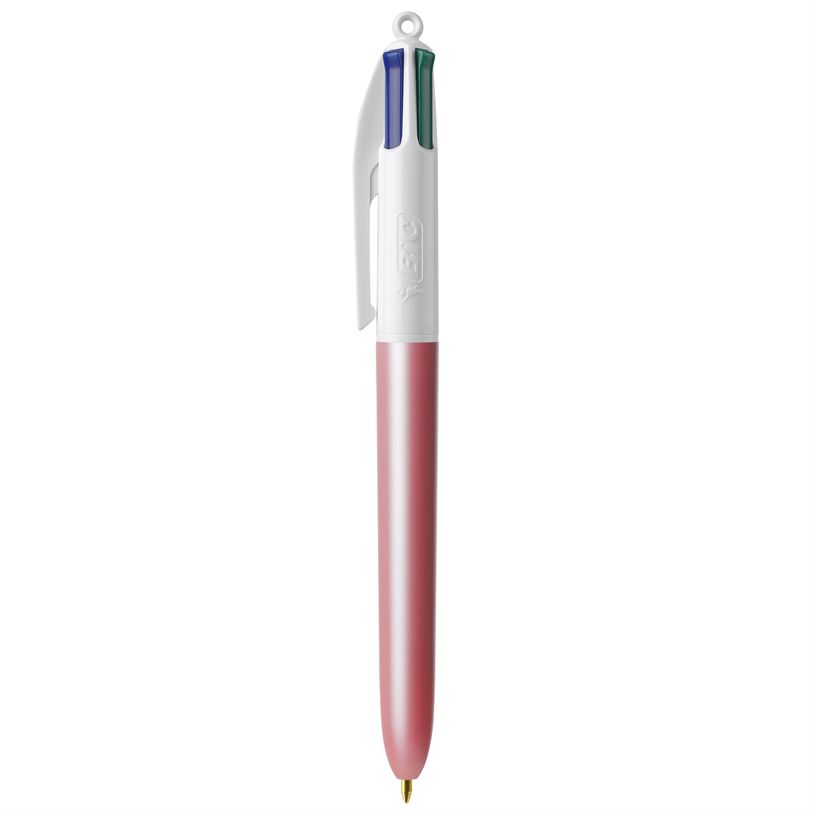 3086123748279-BIC 4 Couleurs Pearl - Stylo à bille 4 couleurs - corps rose-P_405231045_1-0