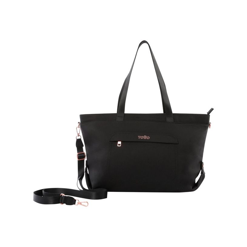 7704758974165-Totto Madrid - Cabas taille L - polyester, matériel métallique - noir-P_405233674_3-0