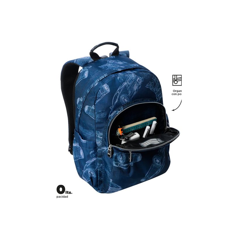 7704758952156-Totto Acuareles - Sac à dos taille L - polyester - Blueprint-P_405235017_3-4