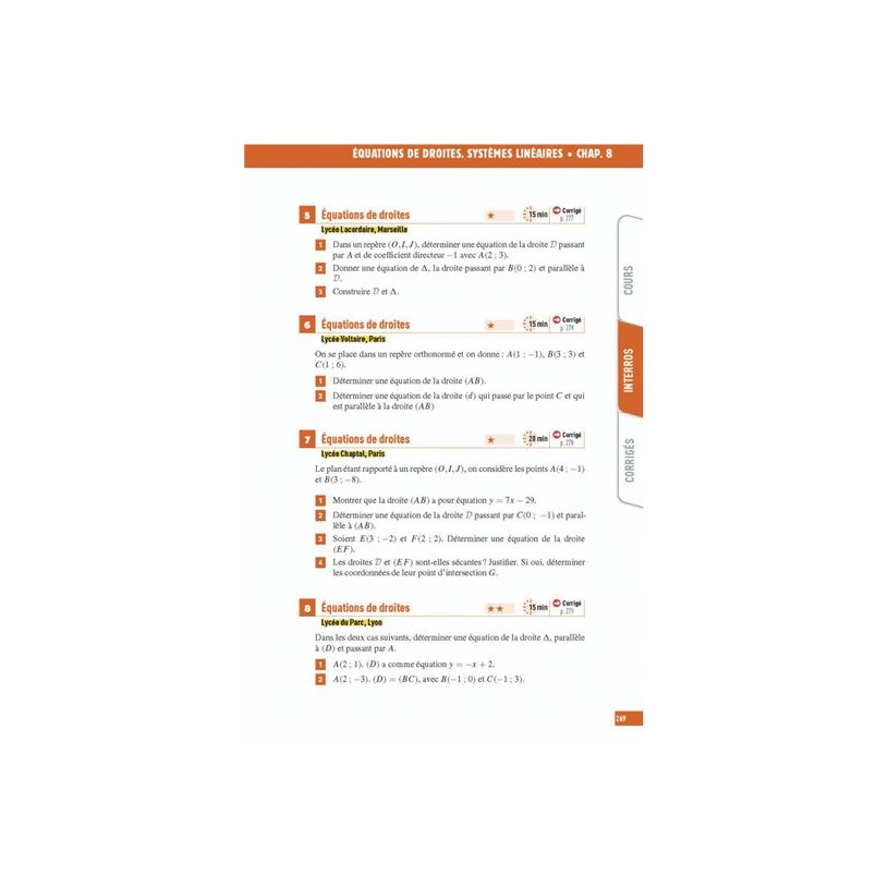 9782095038618-Maths Seconde - Programme 2024-2025 - Les vrais exos du BAC - + de 100 exercices avec corrigés détaillés - Interros des Lycées - 2de - par Erick de Brauwere, Pasquet Stéphane - livr-P_405235469_7-6