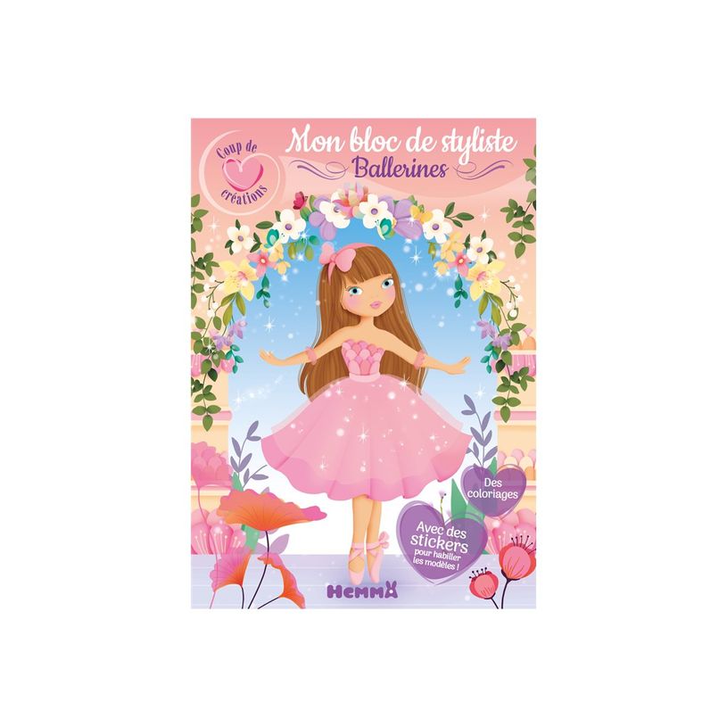 9782508056390-Mon bloc de styliste - Ballerines - Coup de coeur crèations - livre de coloriage / d'acti-P_405235546_1-0