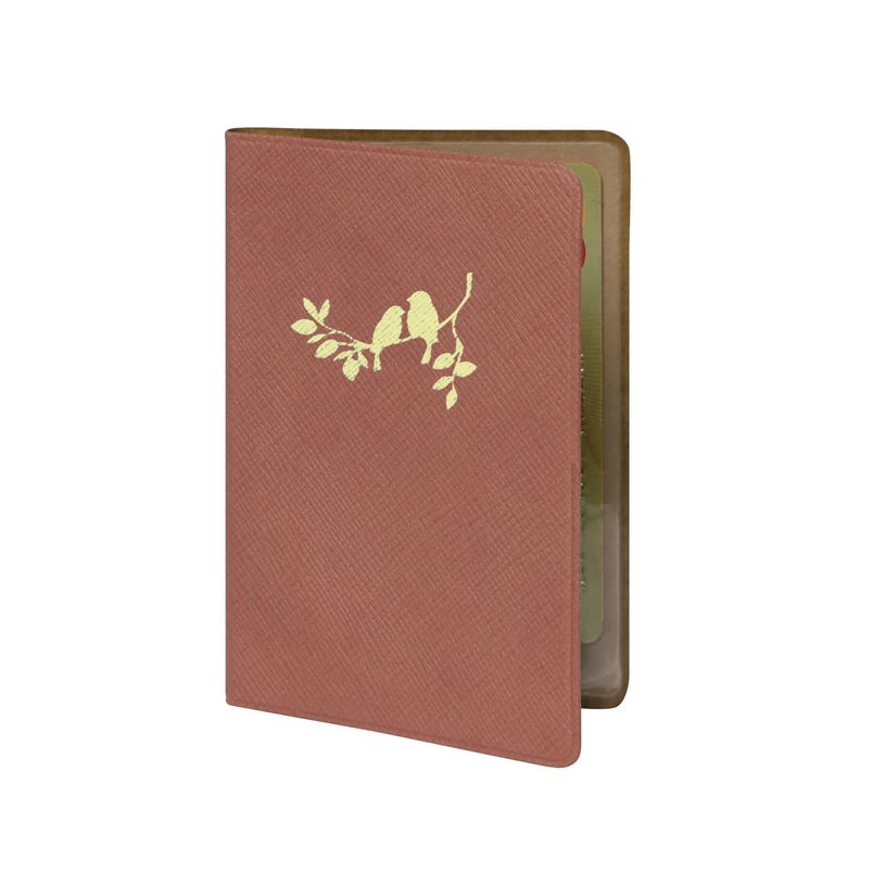3660942088886-Porte-cartes Elise - 7 x 10 cm - Terracotta Oiseaux - Exacompta--0