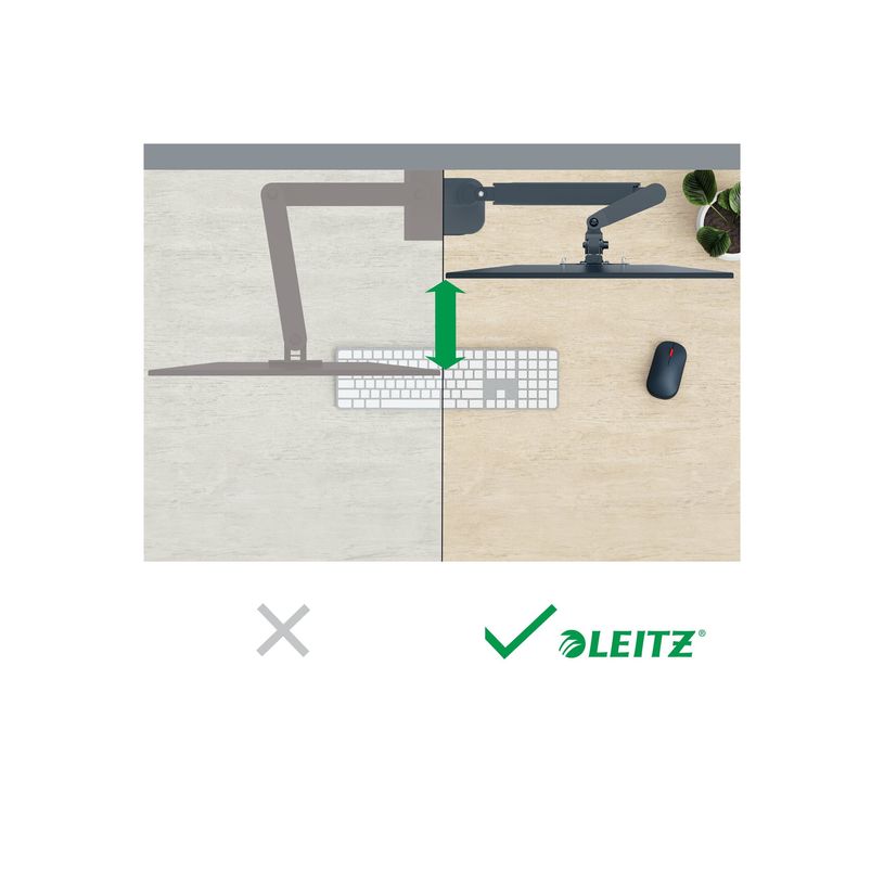 4002432134700-Leitz Ergo- bras double pour écran et PC - 17"- 32"- Faible  encombrement - Métal - Gri-P_405245722_3-5