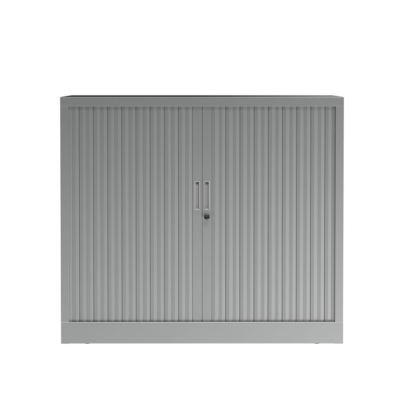 3700339995981-Armoire basse à rideau - L120 x H105 x P43 cm - corps alu/rideau alu-P_405247682_2-1