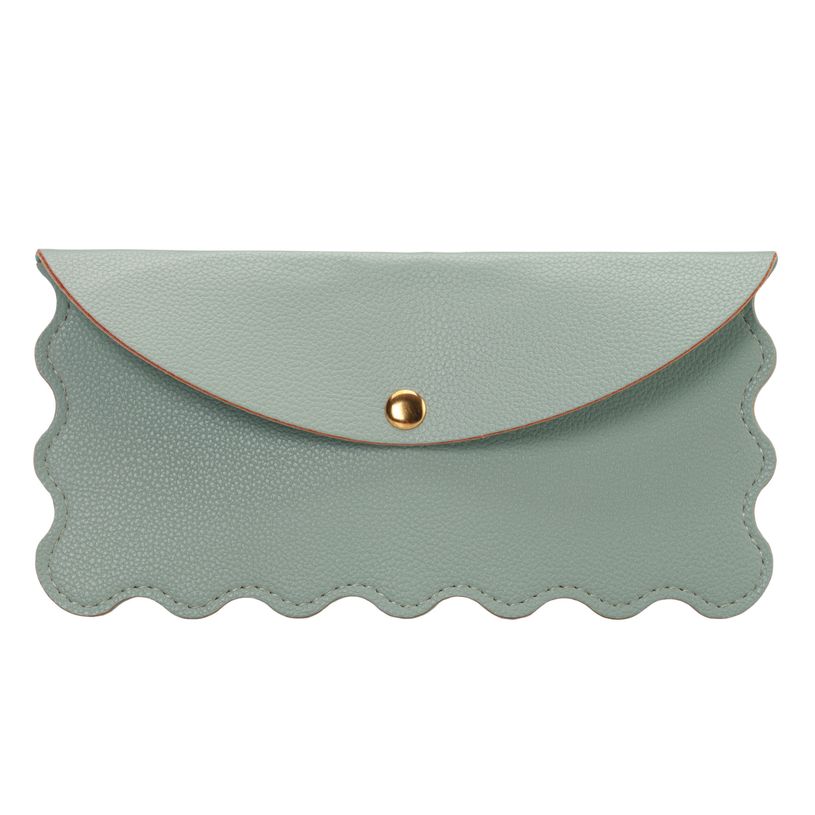 3173749255684-Trousse plate SCHOOL "Mini & Chic" coloris vert clair--0