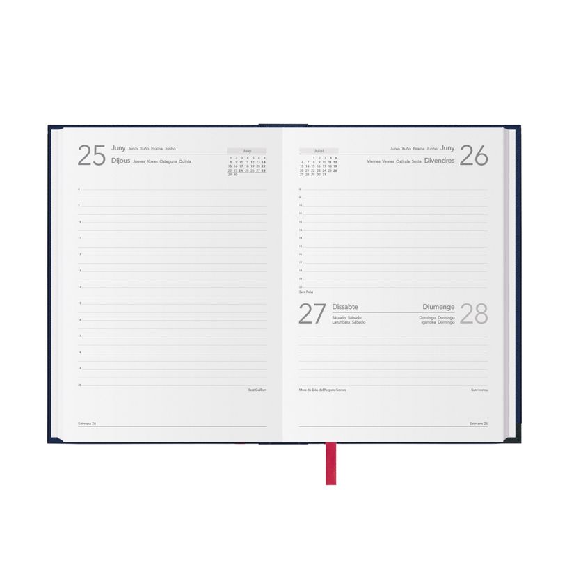 8421938114089-Dohe SINTEX - Agenda - 2015 - 1 jour par page - 288 feuilles - papier blanc - couverture noire - carto-509067_1-1