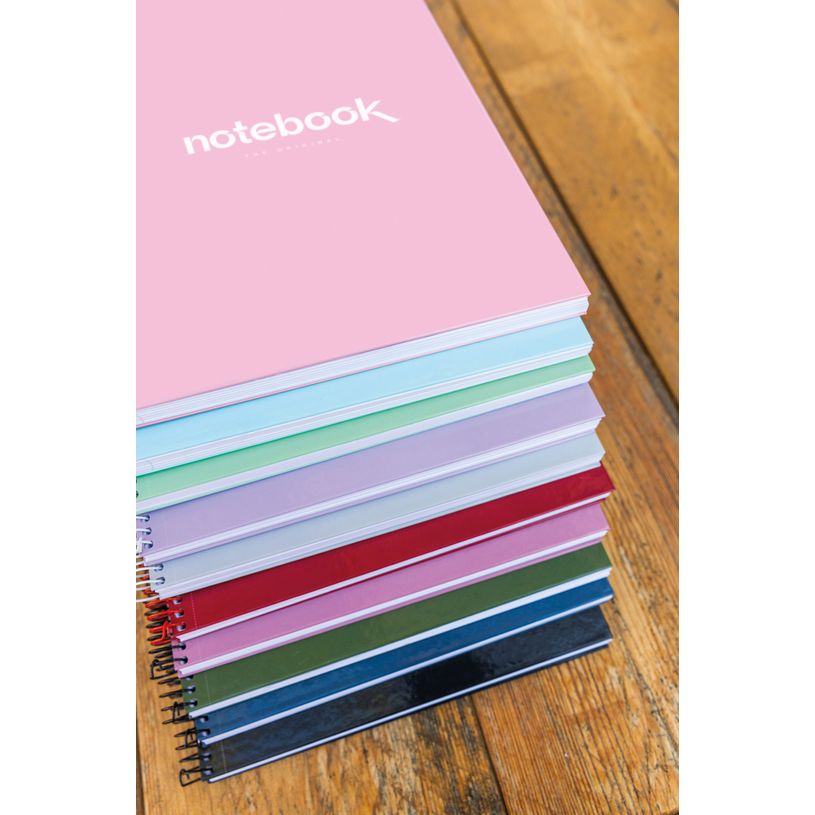 8422593460559-Notebook Emotions, couverture rigide, A4, quadrillage 5x5 mm, 80 feuilles de 1 couleur, Miquelrius, Lav--5