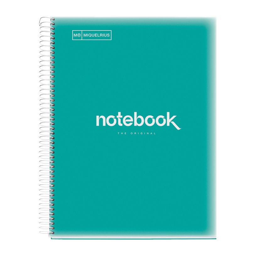8422593460610-Notebook Emotions, couverture souple, A4, quadrillage 5x5 mm, 80 feuilles de 1 couleur, Miquelrius, Tur--0