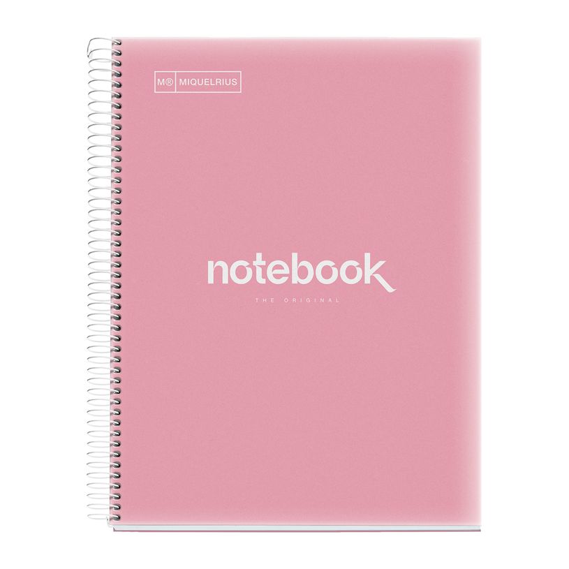 8422593460627-Notebook Emotions, couverture souple, A4, quadrillage 5x5 mm, 80 feuilles de 1 couleur, Miquelrius, Cor--0