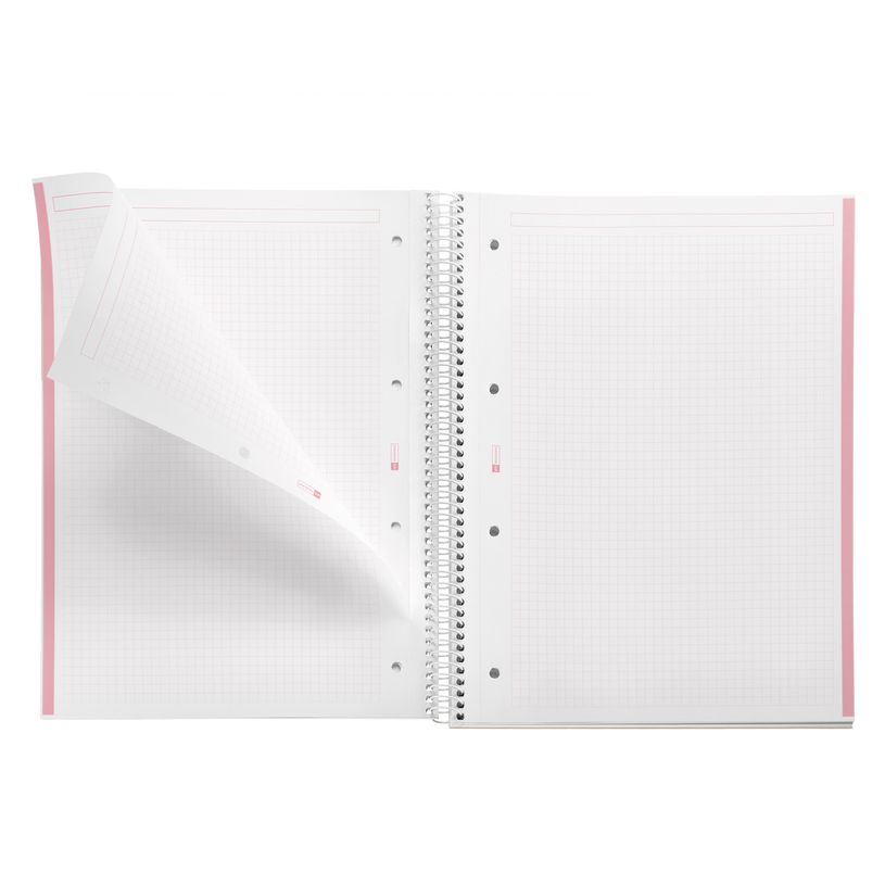 8422593460627-Notebook Emotions, couverture souple, A4, quadrillage 5x5 mm, 80 feuilles de 1 couleur, Miquelrius, Cor--5