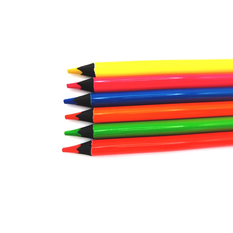8410782175056-Apli Agipa - Crayon de couleur triangulaire Jumbo - orange fluo--1