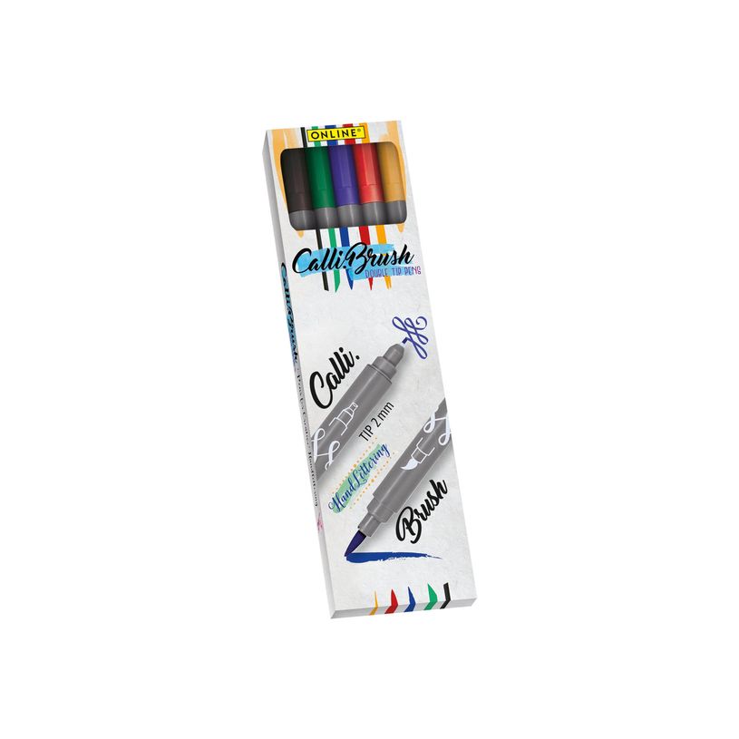 4014421190772-Online Calli.Brush Classic - 5 Feutres stylos pinceaux à double embout - couleurs classiques-P_619434_2-1