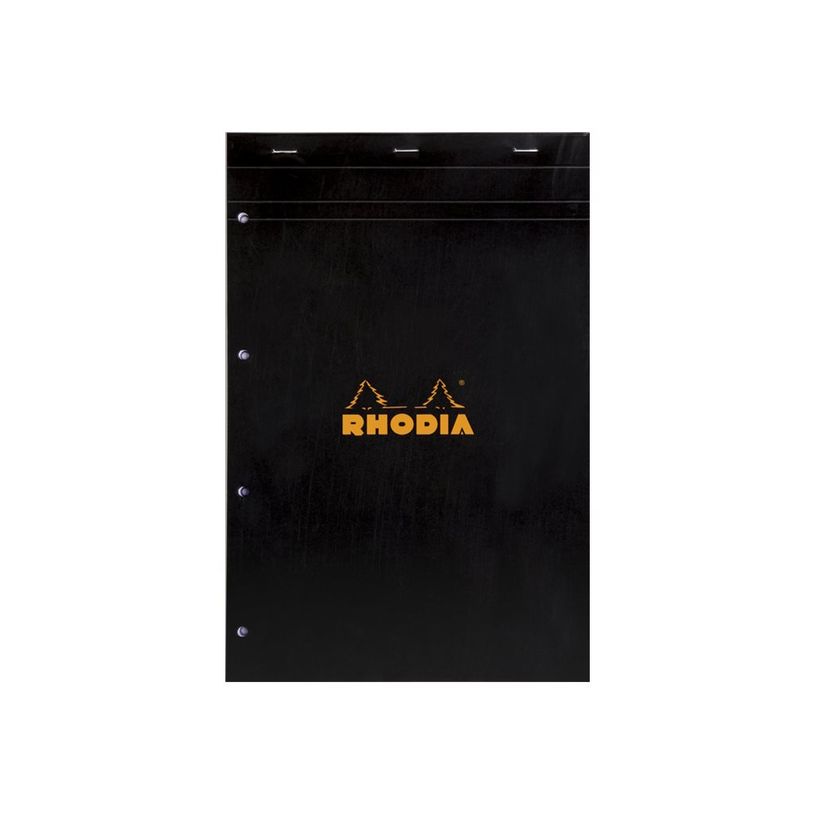 3037922010098-Rhodia Basics - Bloc notes - A4 + - 160 pages - grands carreaux - 80g - noir-P_79350395_1-0
