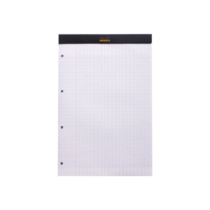 3037922010098-Rhodia Basics - Bloc notes - A4 + - 160 pages - grands carreaux - 80g - noir-P_79350395_2-1