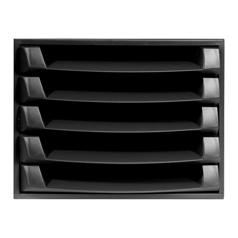 9002493422612-Exacompta The Box - Module de classement 5 tiroirs - noir-P_79355778_1-0