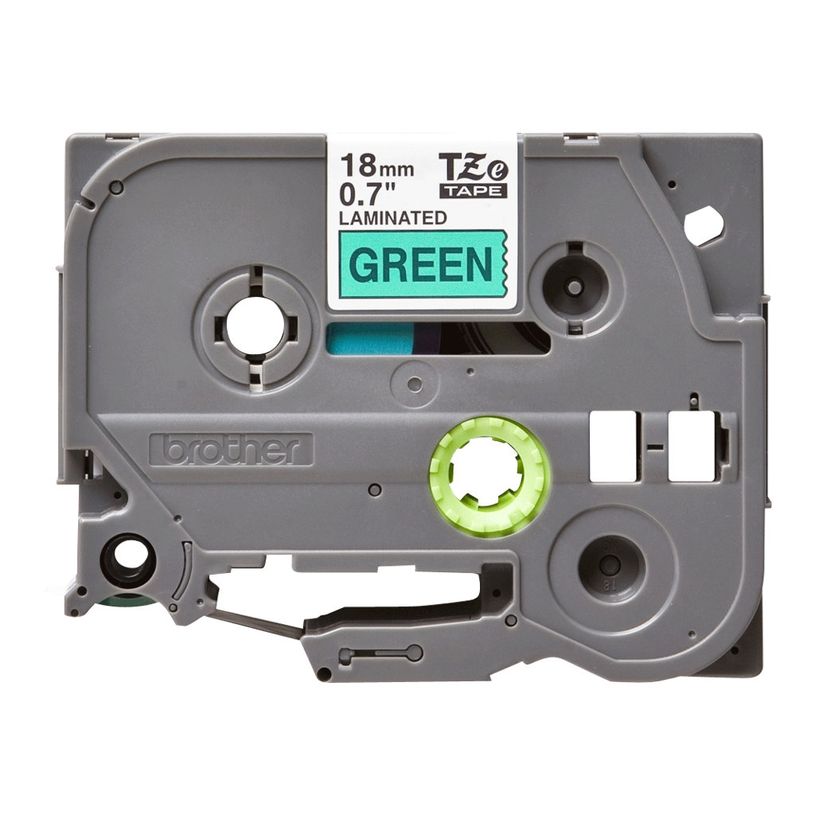 4977766691970-Brother TZe741 - Ruban d'étiquettes auto-adhésives - 1 rouleau (18 mm x 8 m) - fond vert -P_79360937_7-4