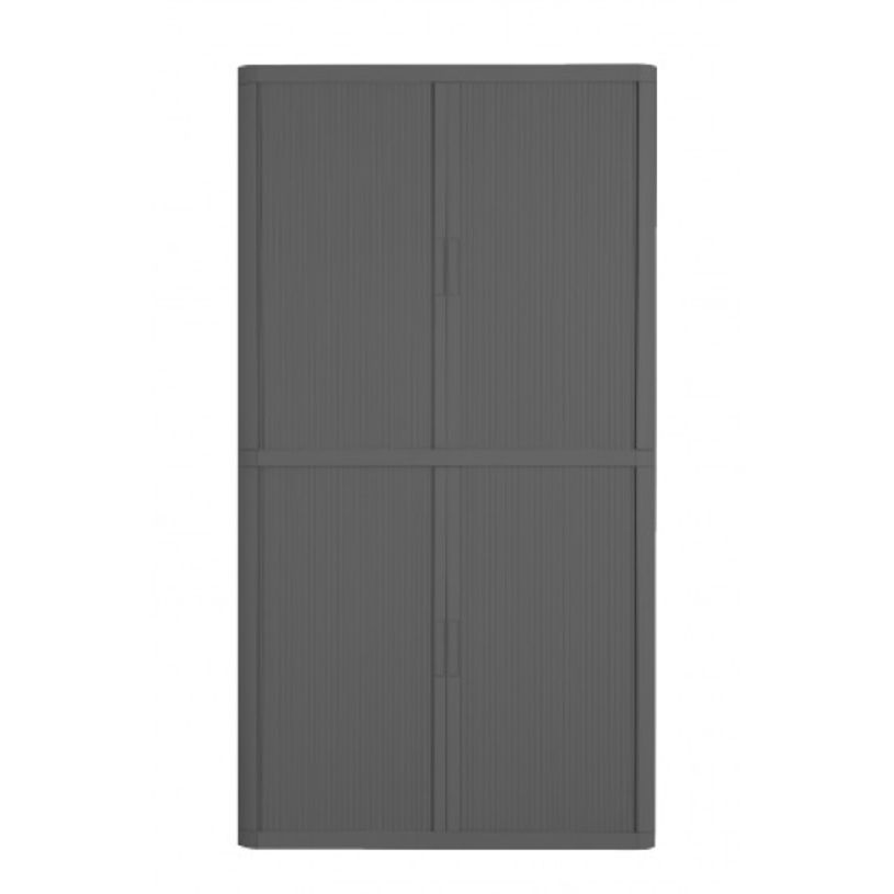 3660141929171-Armoire basse à rideaux EASY OFFICE - 110 x 204 x 41,5 cm - Corps, rideaux et poignée ant-P_79362579_1-0