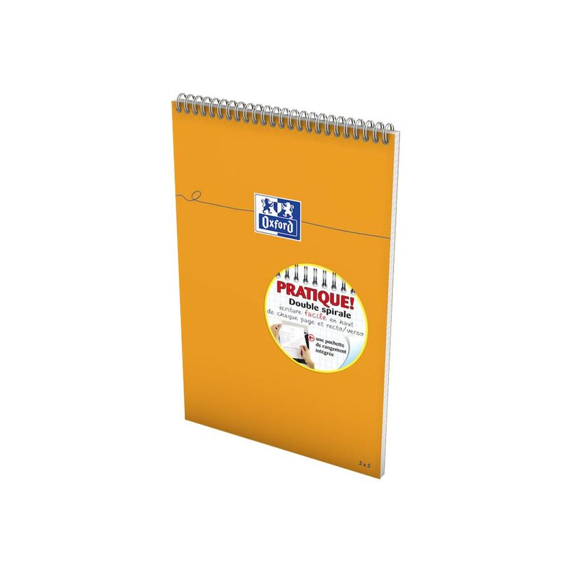 3020121062975-Oxford - Bloc notes - A4 + - 160 pages - petits carreaux - 80G - orange-P_79364294_2-1