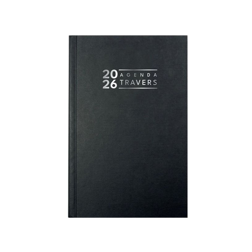 3660942007795-Agenda Travers - 1 jour par page - 13,5 x 21 cm - noir - Exacompta--0