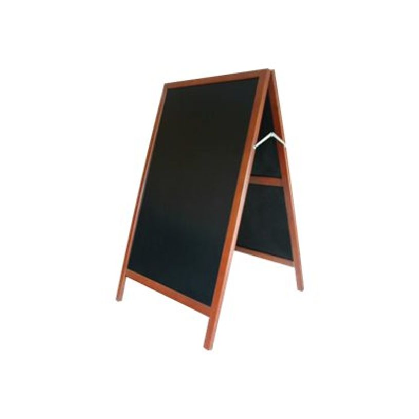 3462620018143-Bequet - Chevalet de trottoir ardoise "Alizé" - cadre bois exotique - 115 x 65 cm-P_79390154_1-0