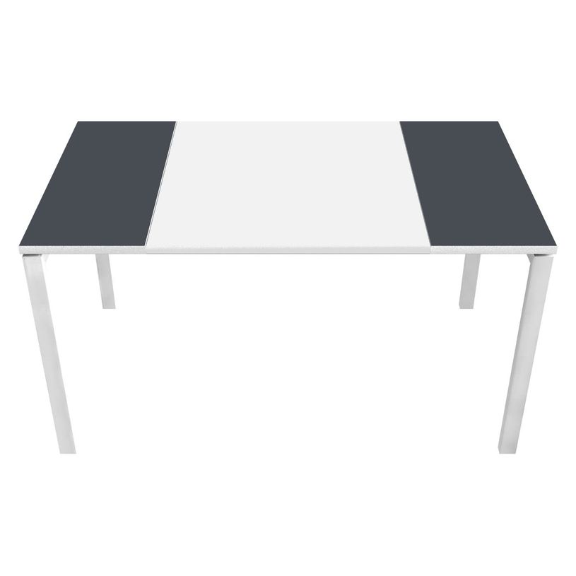 3660141220278-Table de réunion EASYDESK - L150 x P114 x H75 cm - blanc/anthracite-P_79397016_1-0