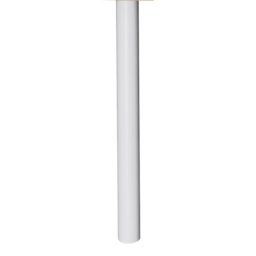 0400793981683-Extension IDRA/DUAL sur pied tube - 80 x 60 cm - Pied blanc - plateau imitation Merisier-P_79398168_2-1