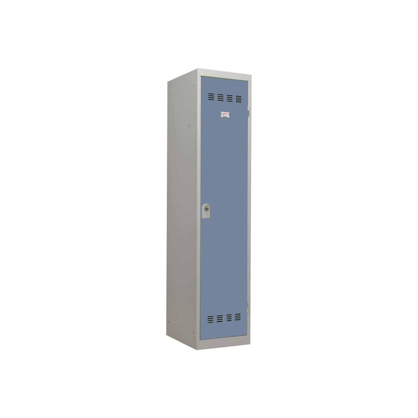 3219093114717-Vestiaire Industrie Salissante - 1 porte - 180 x 40 x 50 cm - gris/beu-P_79401181_1-0