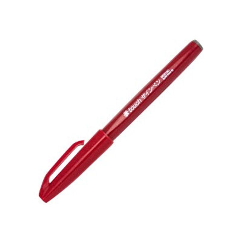 4902506287069-Pentel - Feutre pinceau à pointe souple - rouge-P_79402873_2-1