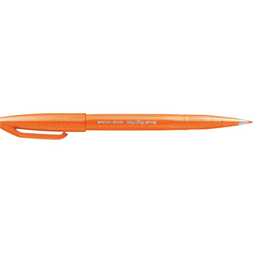 4902506287106-Pentel - feutre pinceau à pointe souple - orange-P_79402877_3-0