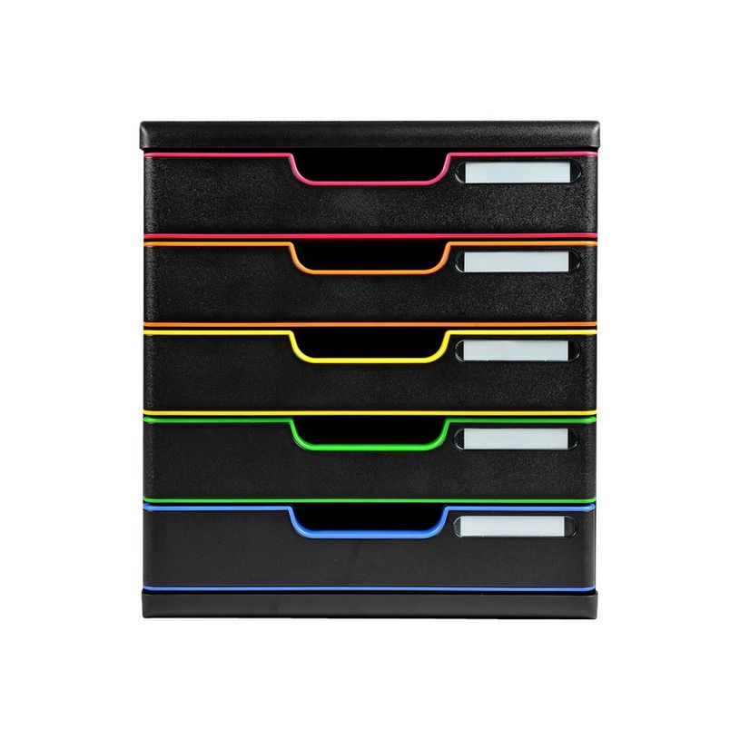 9002493423657-Exacompta Modulo - Module de classement 5 tiroirs - noir/arlequin-P_79404351_1-0