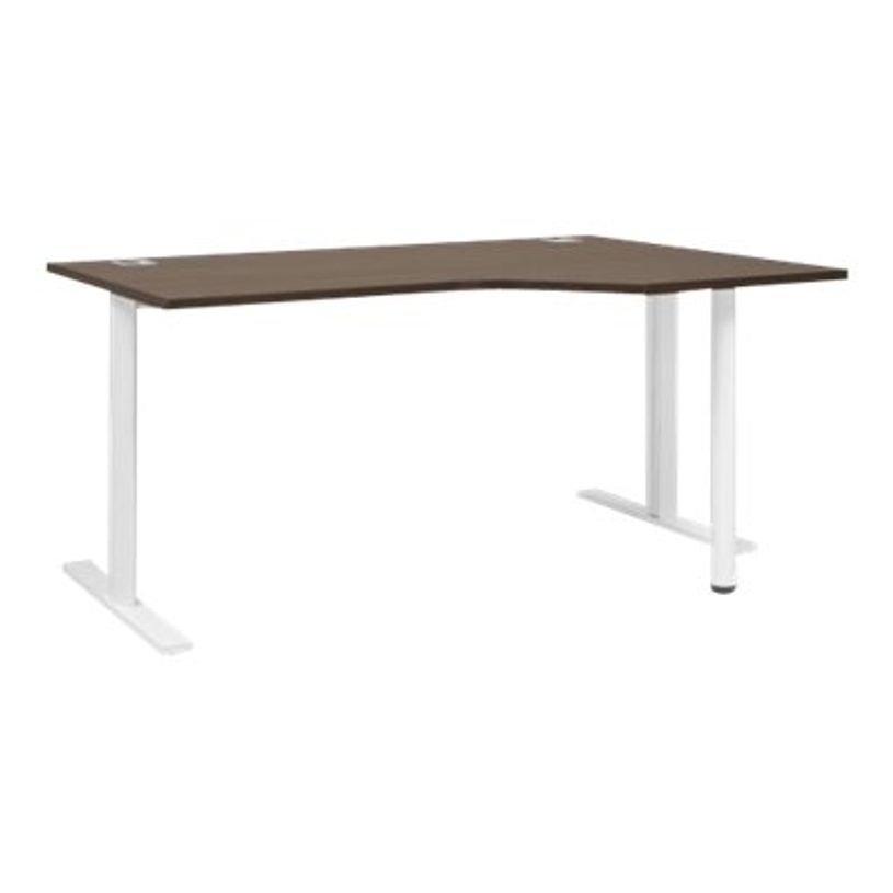 2012349336960-Bureau compact 90° - YES ! - pieds fixes blancs - retour droit - chêne royal-P_79409730_1-0
