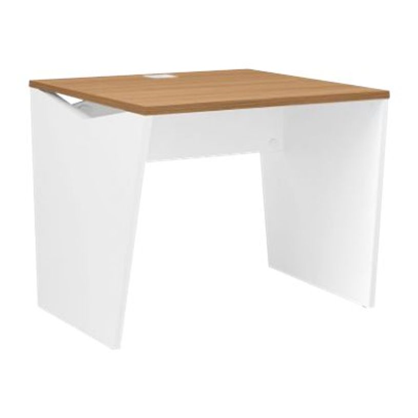 3483600722164-Bureau YES ! - 80 cm - Pieds panneaux fixes - Merisier-P_79409767_1-0