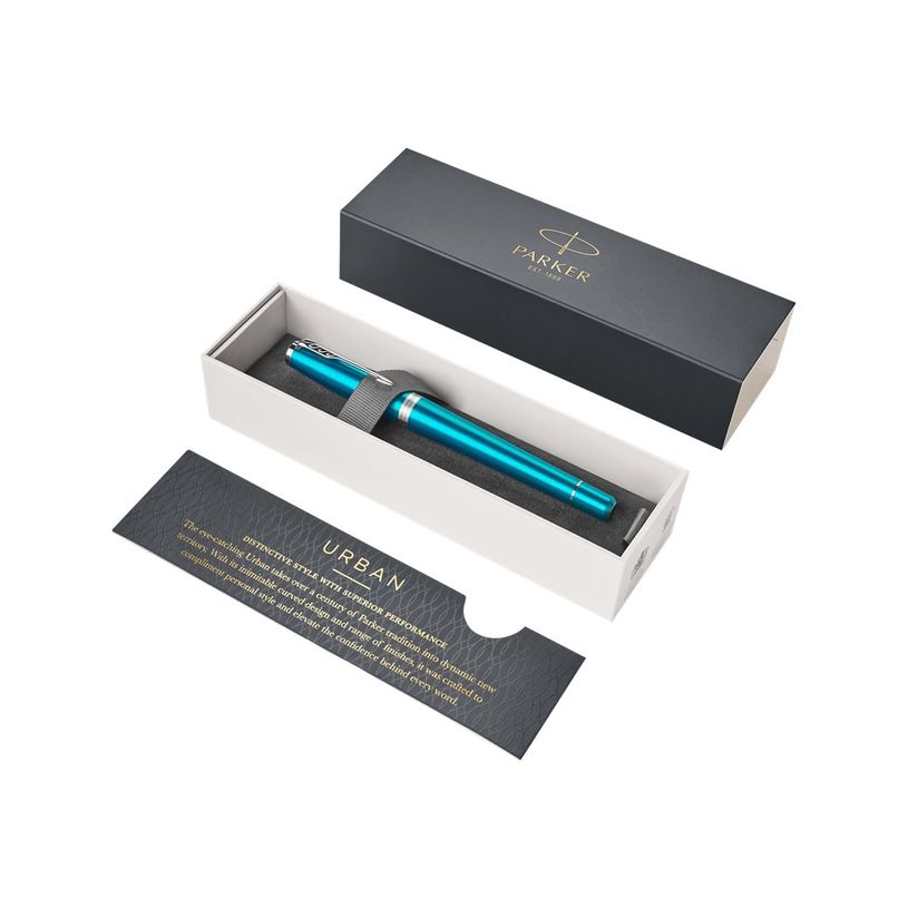 3501179316024-Parker Urban - Stylo plume - encre bleue - moyen - corps bleu vibrant/argent-P_79413639_6-5
