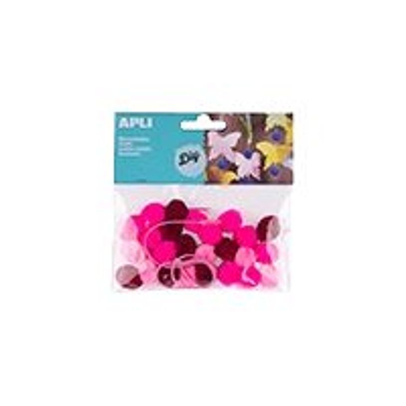 8410782147886-Apli - 25 Forme à décorer - modèle pompons -  rose -P_79413830_1-0