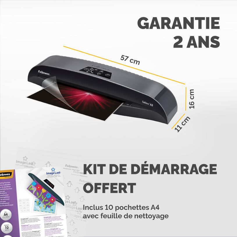 0043859718245-Fellowes Calibre A4 - Plastifieuse - de 80 à 125 microns, et à froid -P_79418466_7-6