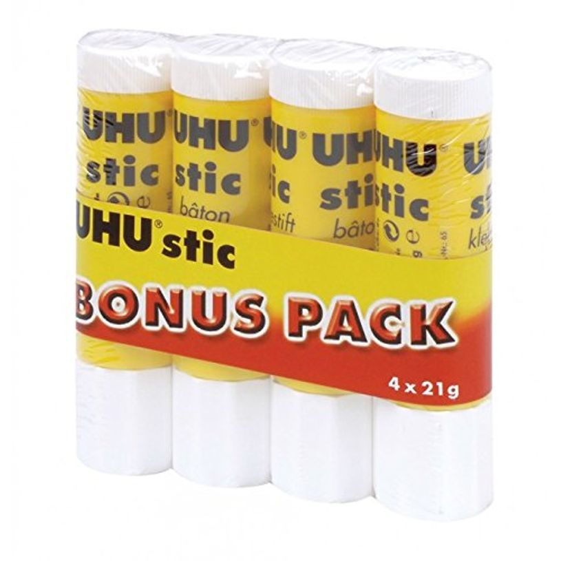 4026700453409-UHU stic - 4 Bâtons de colle - 21 g - transparent - non permanent-P_79421421_1-0