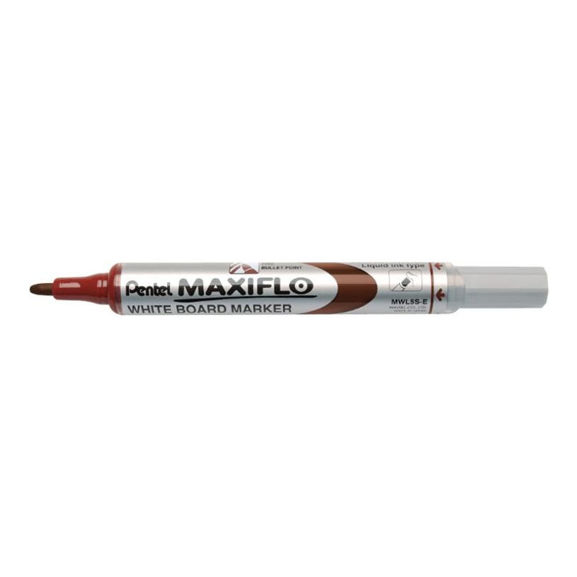 2012349387115-Pentel MAXIFLO - Pack de 12 marqueurs effaçables - pointe ogive - marron-P_79422044_2-1