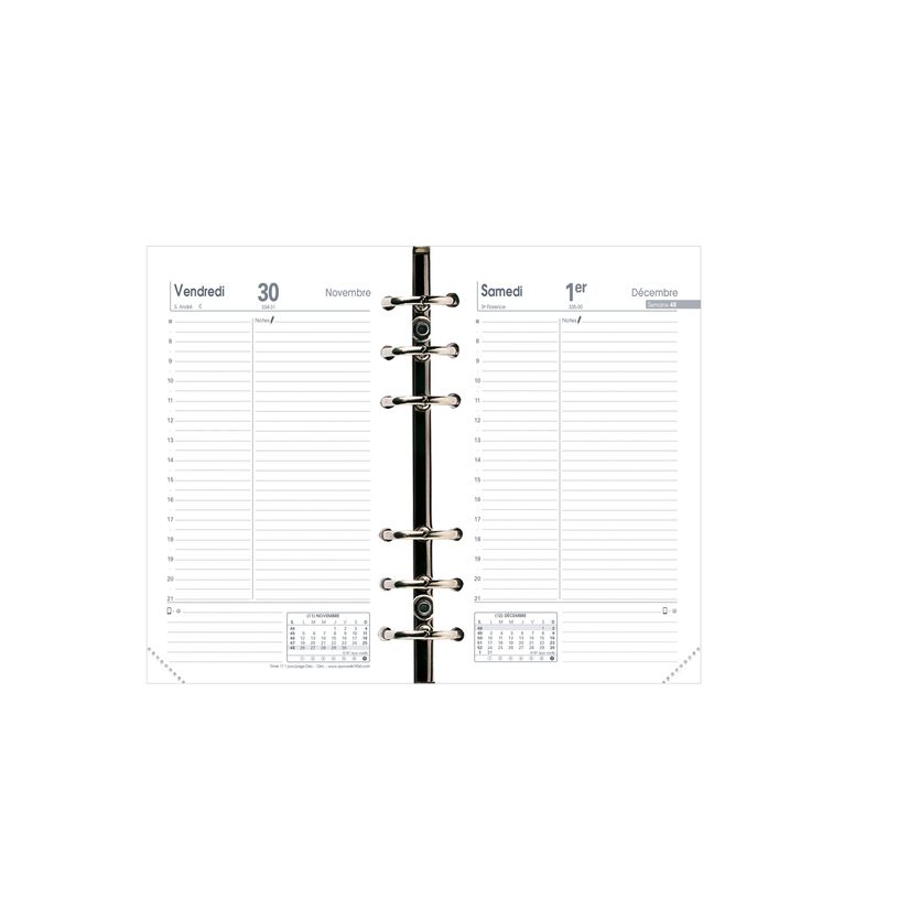 3371010134380-Recharge pour organiseur Timer 17 Pocket-S - 1 jour par page - 10 x 17 cm - Quo Vadis-P_79425994_2-0