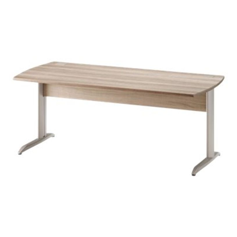 3483600784001-Bureau JAZZ+ - 120 cm - Pieds métal - Chêne gris-P_79426203_1-0