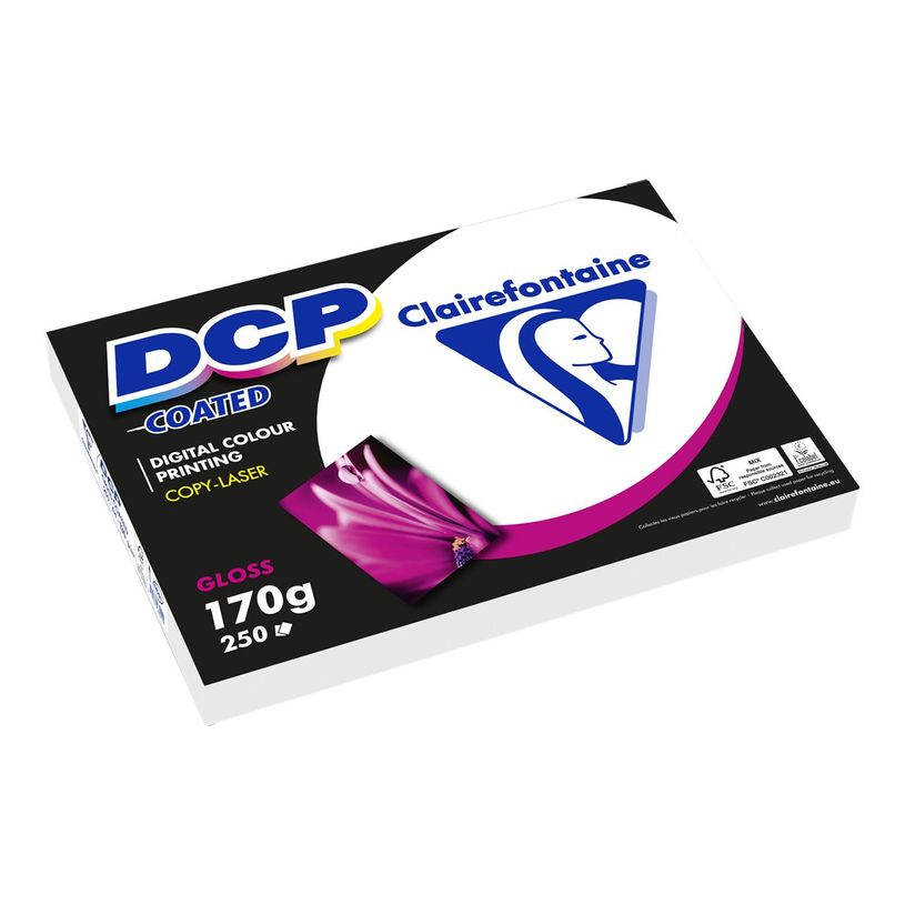 3329680685107-Clairefontaine DCP - Papier couché brillant - A4 (210 x 297 mm) - 170 g/m2 - 250 feuilles-P_79429749_1-0