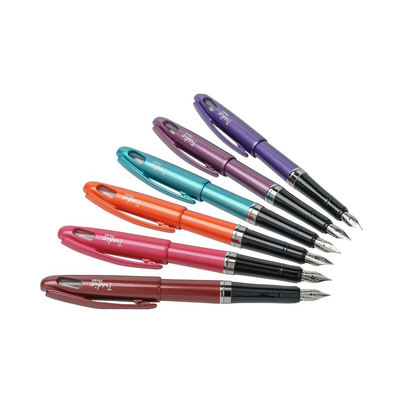 3474371960084-Pentel Tradio Brillant - Stylo plume - corps orange-P_79430050_1-0