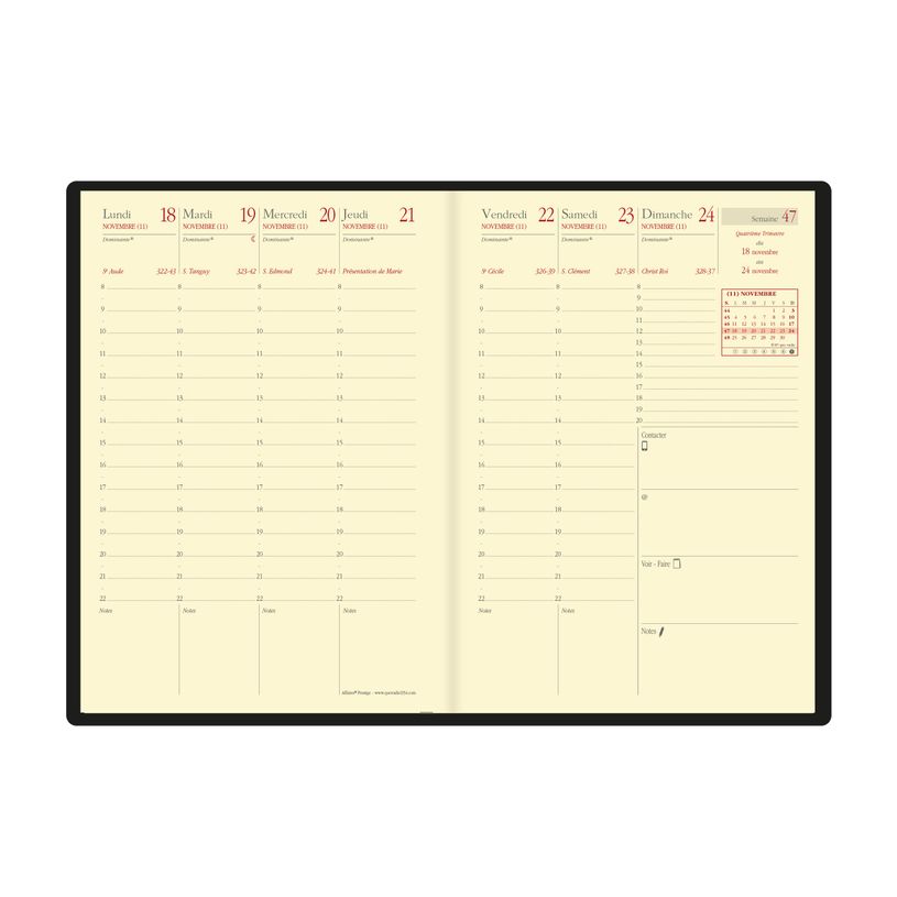 3371010407460-Agenda Verona - 1 semaine sur 2 pages - 10 x 15 cm - indigo - Quo Vadis-P_79430879_2-1