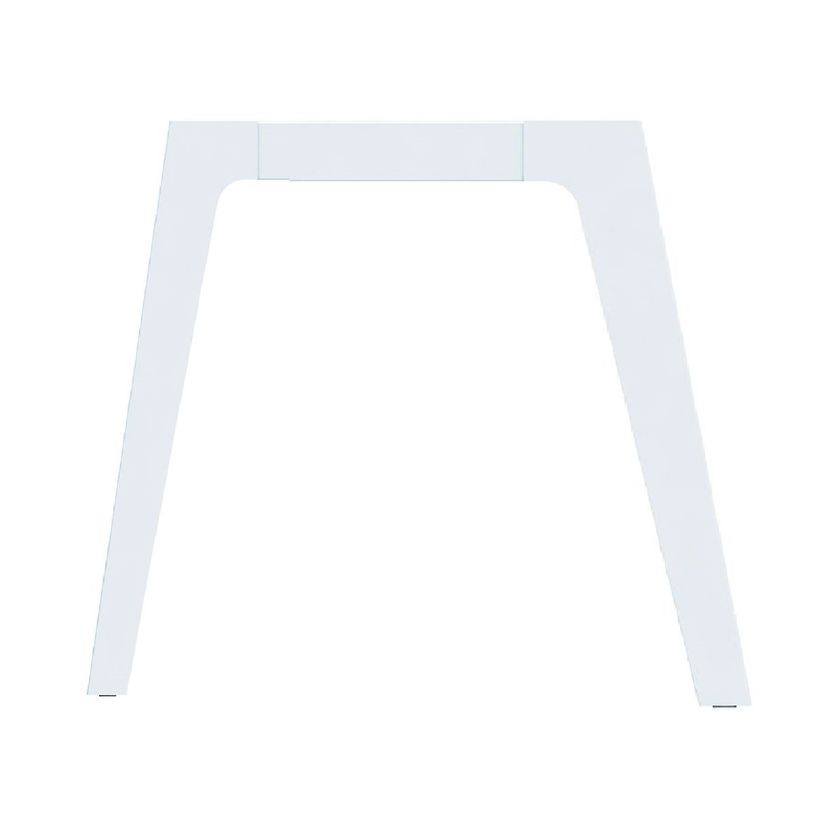 3253310161993-Bureau simple STEELY - L140 cm - Pieds blanc - plateau imitation Erable-P_79432480_2-1