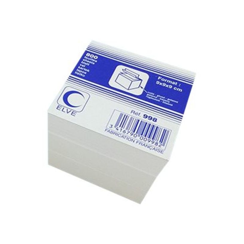 3416790009982-ELVE - Bloc Cube encollé - 90 x 90 mm - blanc-P_79433057_1-0