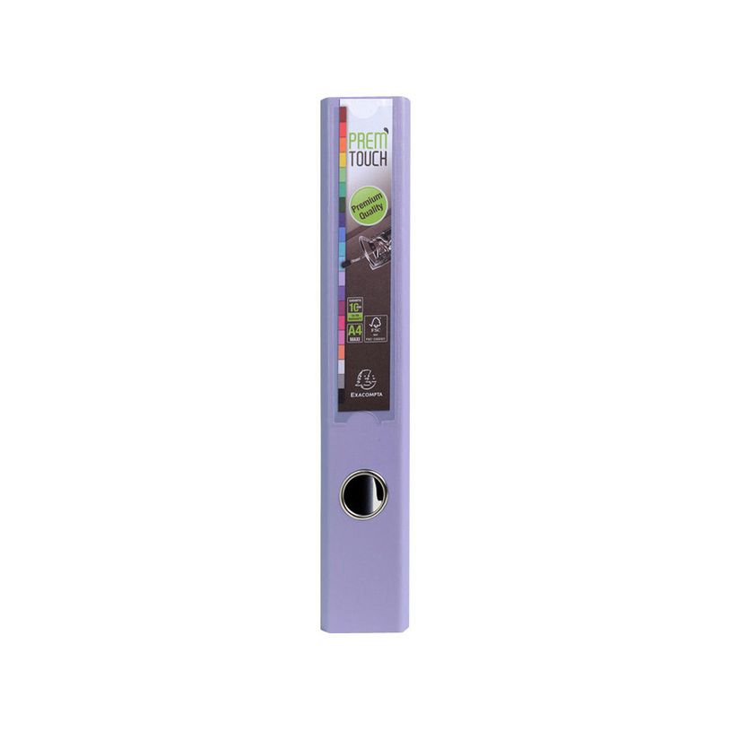 3130630531074-Exacompta Prem'Touch - Classeur à levier - Dos 50 mm - A4 Maxi - pour 400 feuilles - lilas-P_79433229_2-1