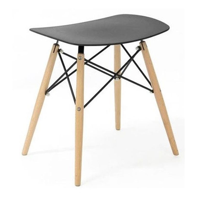 3660141230239-Tabouret bas SKOLL - pieds bois et acier noir - assise noire-P_79433403_3-2