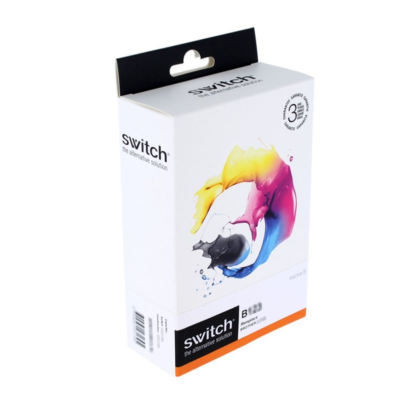 3700654242074-Cartouche compatible Brother LC22U - Pack de 4 - noir, cyan, magenta, jaune - Switch -P_79434143_1-0