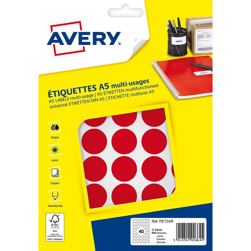 5014702026645-Avery - Etui A5 - 400 Pastilles adhésives - rouge - diamètre 24 mm-P_79436612_1-0